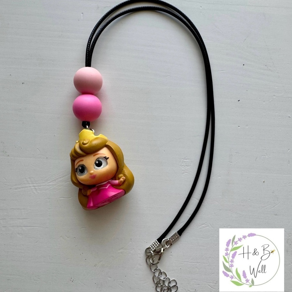 Aurora from Sleeping Beauty | Doorables necklace | Handmade by me